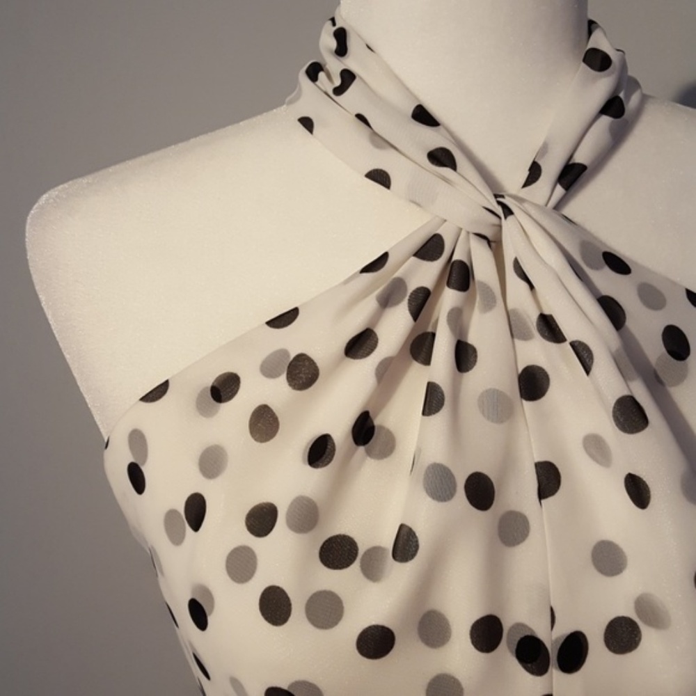 NWT White House Black Market Polka Dot Dress Sz 2